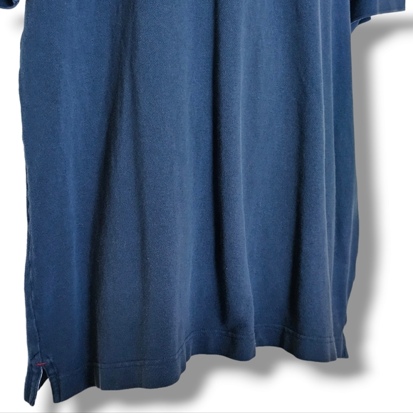 Tommy Hilfiger Mens Polo Shirt Flag Logo Short Sleeve Navy Blue Size XXL - Picture 4 of 8